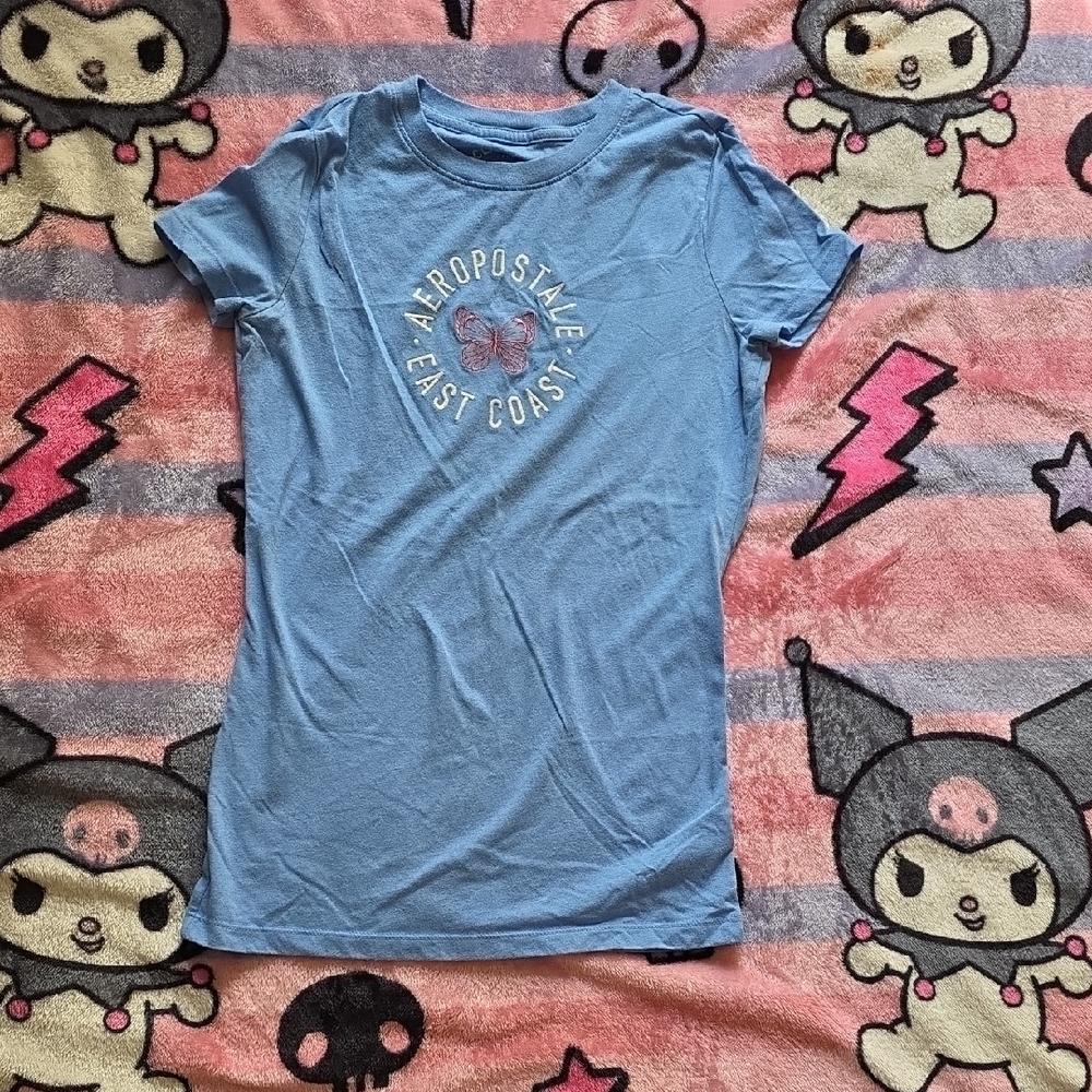 Aeropostale Blue Graphic Tee